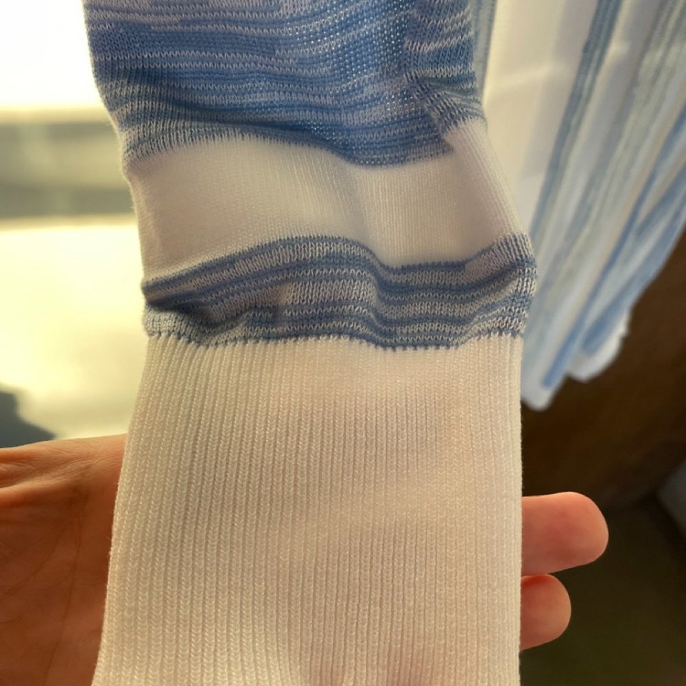 MISSLOOK Striped Tunic Sweater with Pockets - Picture 6 of 11